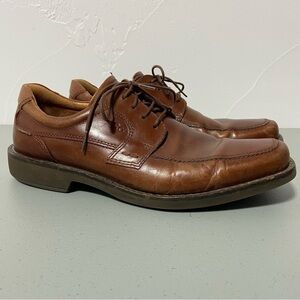 Ecco Brown Leather Men's Oxford Dress Shoes Size 44 / 10-10.5